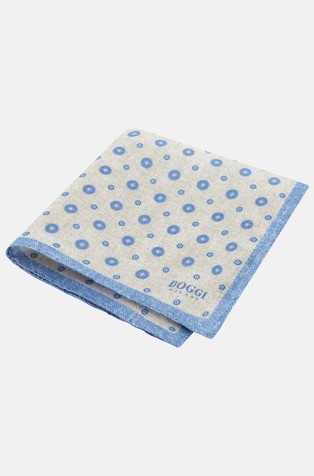 Lanen žepni robček z vzorcem