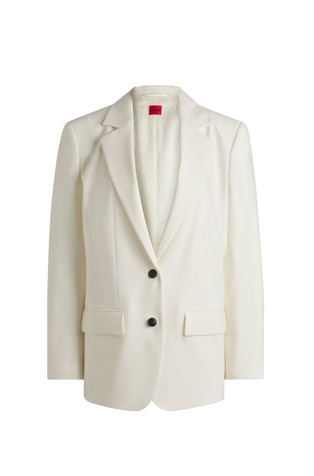 Oversized-fit blazer in a linen blend