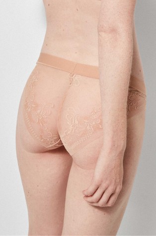 GISELA Brezšivne čipkaste spodnje hlačke Bež - Beige 2
