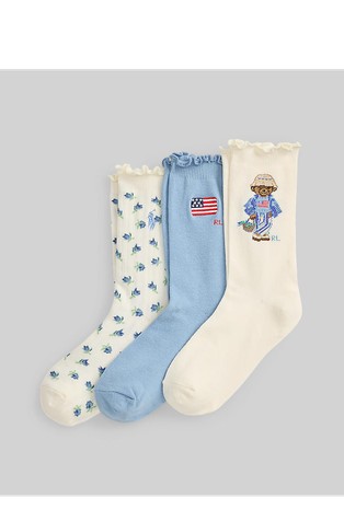 Polo Bear paket 3 parov nogavic