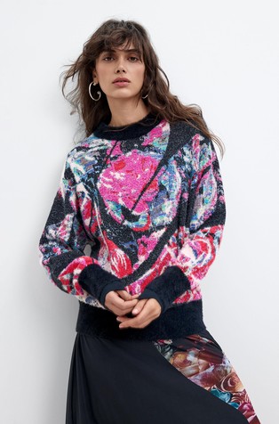 Oversized Printed Jersey M. C. Lacroix