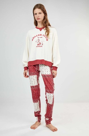 Snoopy long pajamas in cotton-blend