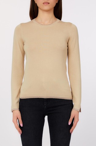 Pleten pulover s svetlečimi obrobami