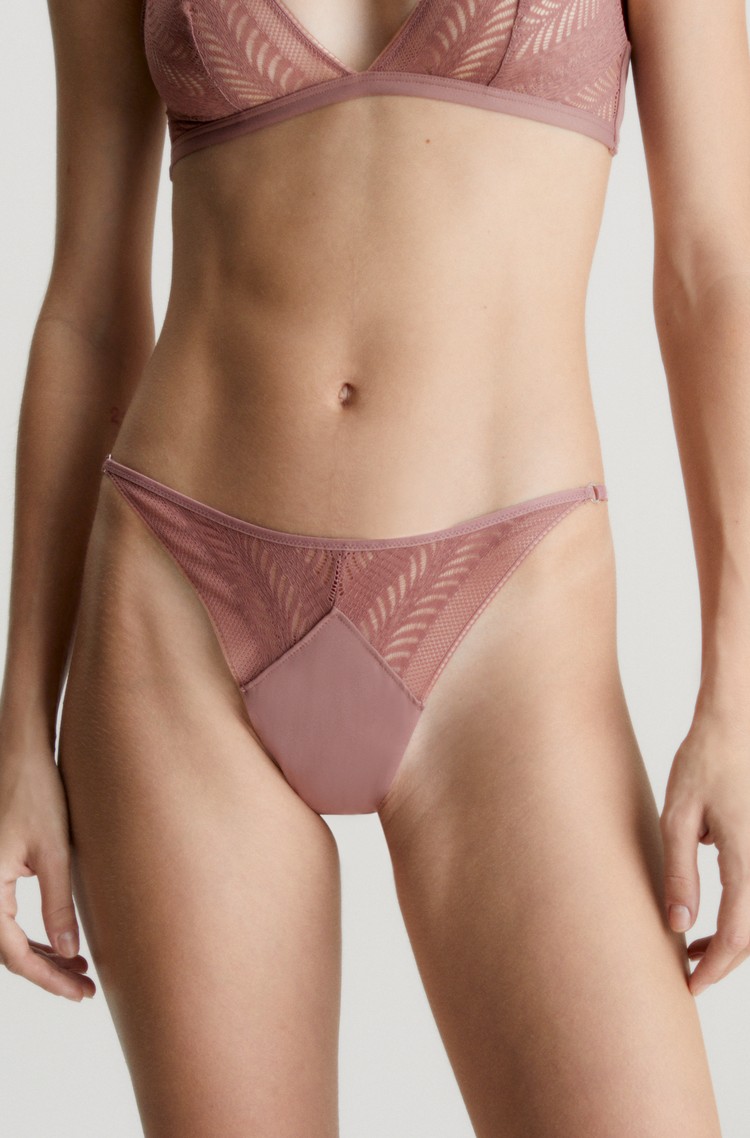 CALVIN KLEIN Thong - Minimalist Lace Pink 