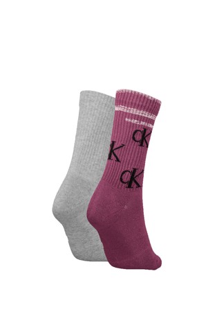 CALVIN KLEIN Paket 2 parov nogavic z logotipom Večbarvna - Multi 2