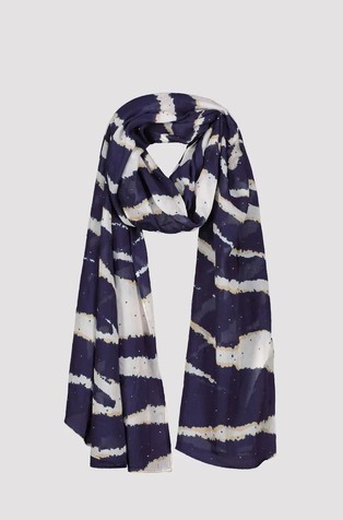 Viskozen šal z zebrastim vzorcem