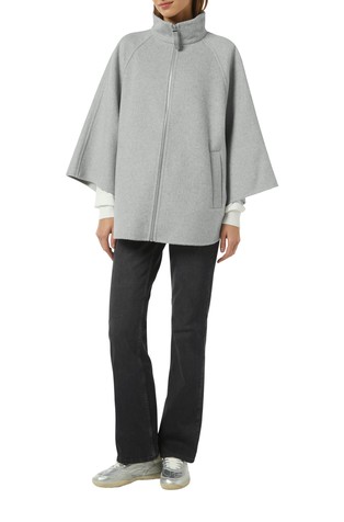 COMMA Wool blend cape in a loose fit Grey 3