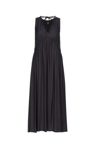Technical poplin long dress