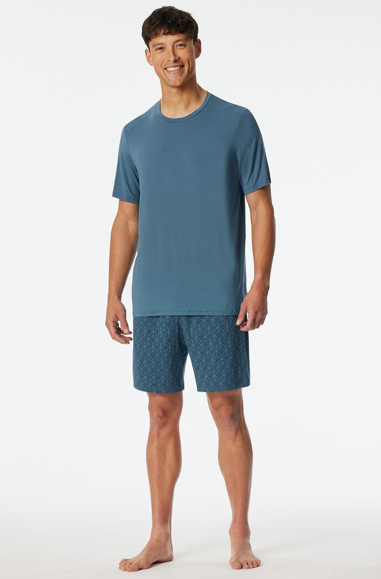 SCHIESSER Long Life Soft - short pyjamas Blue 