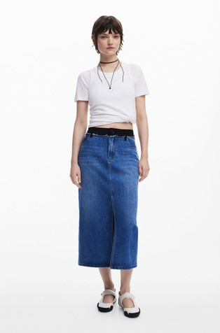 DESIGUAL Krilo iz kombinacije tkanin Večbarvna - Blue / Black 3
