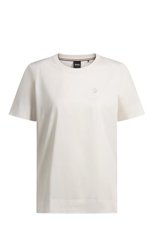 Mercerised-cotton T-shirt with Double B monogram