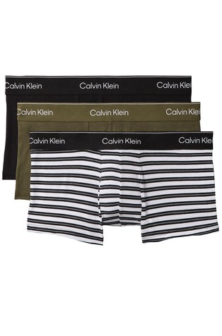 3 Pack Low Rise Trunks - Icon Cotton Stretch