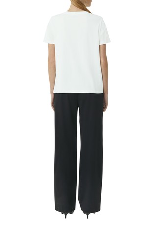 COMMA Regular fit T-Shirt with artwork print White 2
