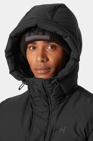 HELLY HANSEN Alby daljša prešita bunda s kapuco Črna - Black 3