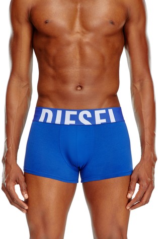 DIESEL Paket 3 boksaric iz raztegljivega bombaža z logo pasom Večbarvna - White/Blue 2