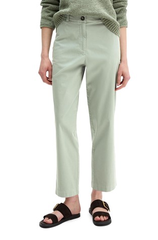 Tapered fit chinos in stretch cotton twill