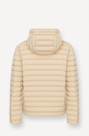 COLMAR Hooded down jacket with seamless quilting Beige 2