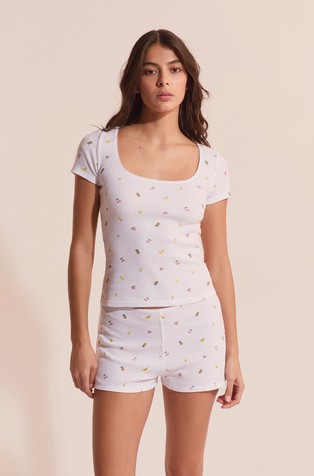 Rives spodnji del pižame z vafelj teksturo