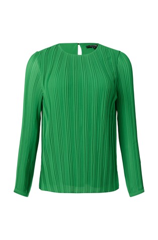 COMMA Plisirana bluza Zelena - Green 4