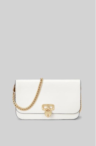 Leather Large Tanner Chain Clutch