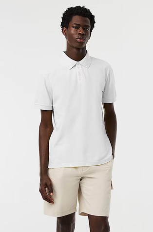 Short-sleeved Polo-Shirt in Blend with Organic-cotton