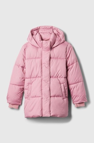 GAP Kids Recycled Heavyweight Puffer Jacket Lilas Pink 5