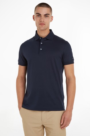 Slim fit polo majica iz merceriziranega bombaža