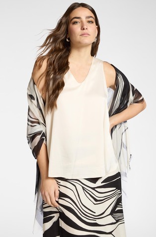 Viscose sleeveless blouse