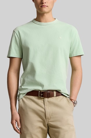 Classic fit majica s kratkimi rokavi iz jerseya