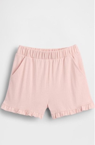 Kratke hlače z volančki za malčice