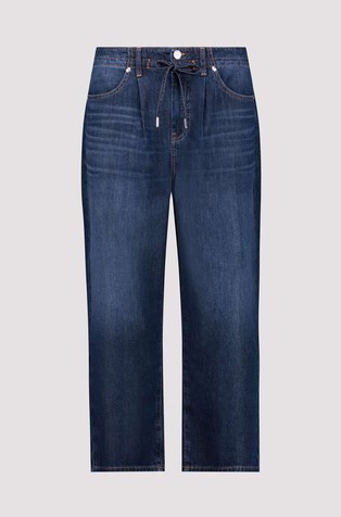 MONARI Cropped cotton-lyocell trousers Jeans 6