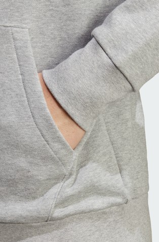 ADIDAS Essentials logo pulover s kapuco Siva - Medium Grey Heather 5