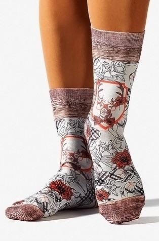 October Wood Lady Socks