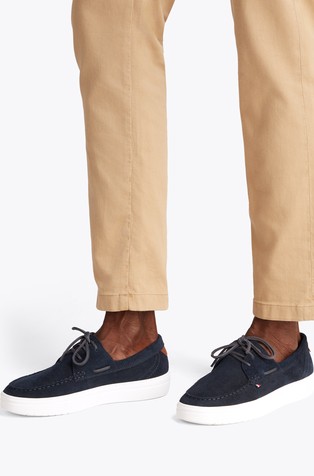 TOMMY HILFIGER Hibridni loafer čevlji iz semiša Modra - Dark Blue 6