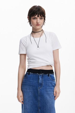 DESIGUAL Krilo iz kombinacije tkanin Večbarvna - Blue / Black 5