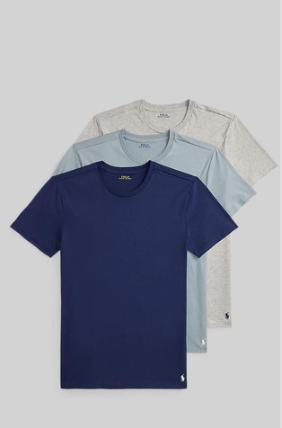 Paket 3 slim fit spodnjih majic s kratkimi rokavi