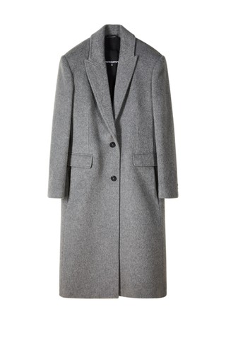 Wool and mohair blend coat
