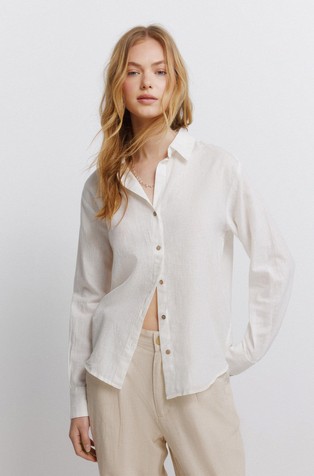 Srajca iz lanene mešanice