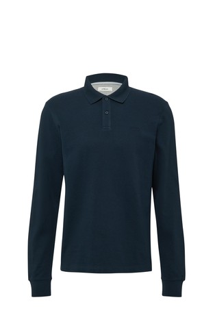 Polo majica z dolgimi rokavi iz bombažne piké tkanine