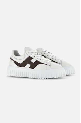 HOGAN H-Stripe Leather Sneakers White 2