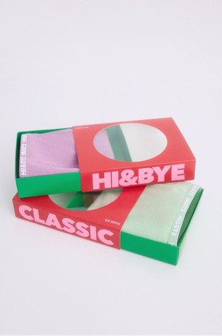 WOMEN'SECRET HI&amp;BYE paket 3 klasičnih spodnjih hlačk Večbarvna - Multi 3