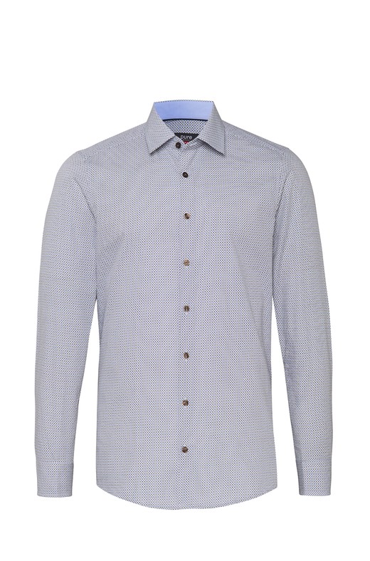 Slim fit City patterned shirt PURE