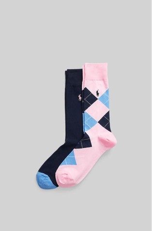 Argyle paket 2 parov nogavic