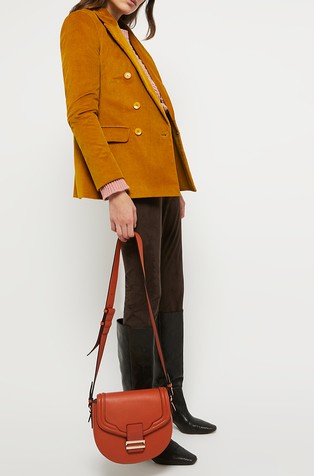 PENNYBLACK Skinny trousers in suede jersey Brown 4