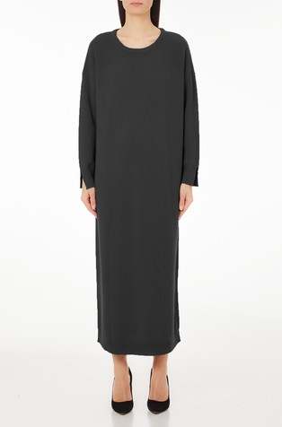 Relaxed fit pletena volnena obleka