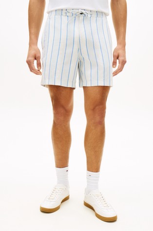 Striped Cotton Shorts