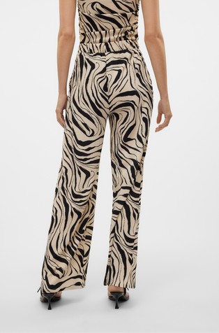 VERO MODA VMPOET High waist trousers with pattern Birch 2