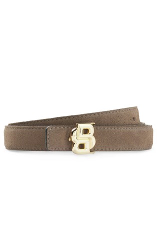 Reversible leather belt