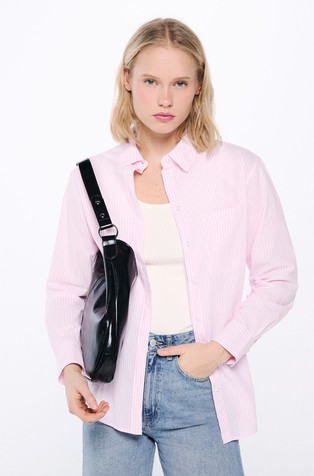 Oversized cotton shirt
