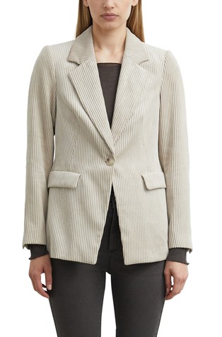 Single-breasted blazer made of wide-wale corduroy